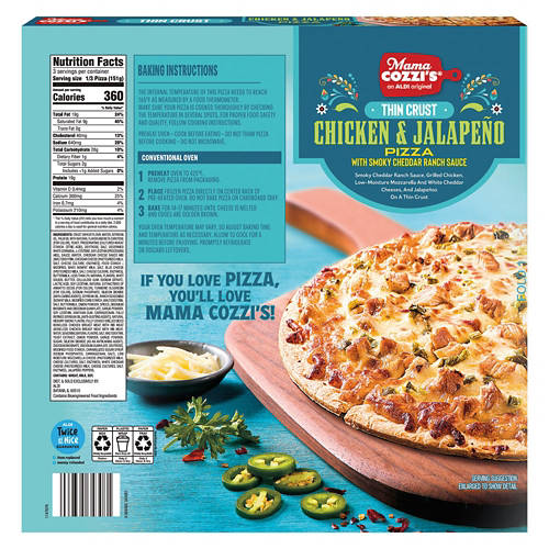 Mama Cozzi's Pizza Kitchen Smoked Cheddar & Jalapeno Chicken Pizza